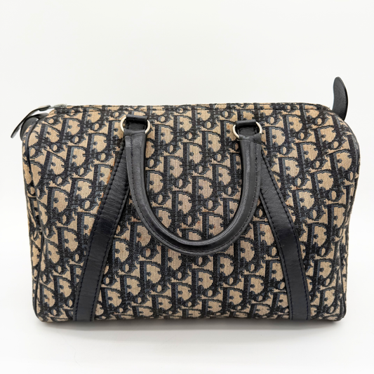 Dior Boston 30 toile Monogram bleu