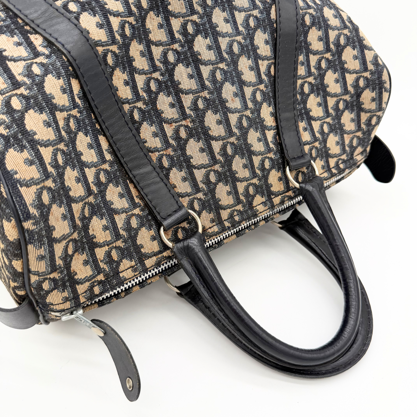 Dior Boston 30 toile Monogram bleu