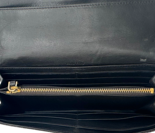 Miu Miu – Portefeuille en cuir croco