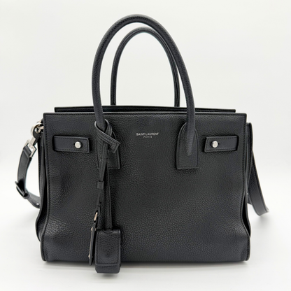 Saint Laurent – Baby Sac de Jour Cuir Grainé Noir