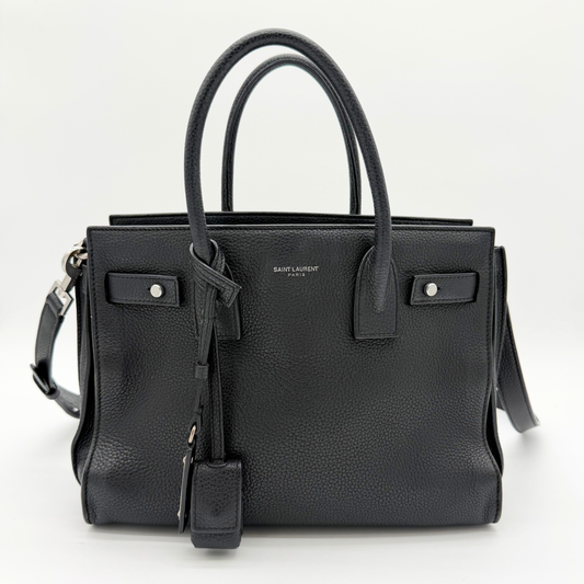 Saint Laurent – Baby Sac de Jour Cuir Grainé Noir