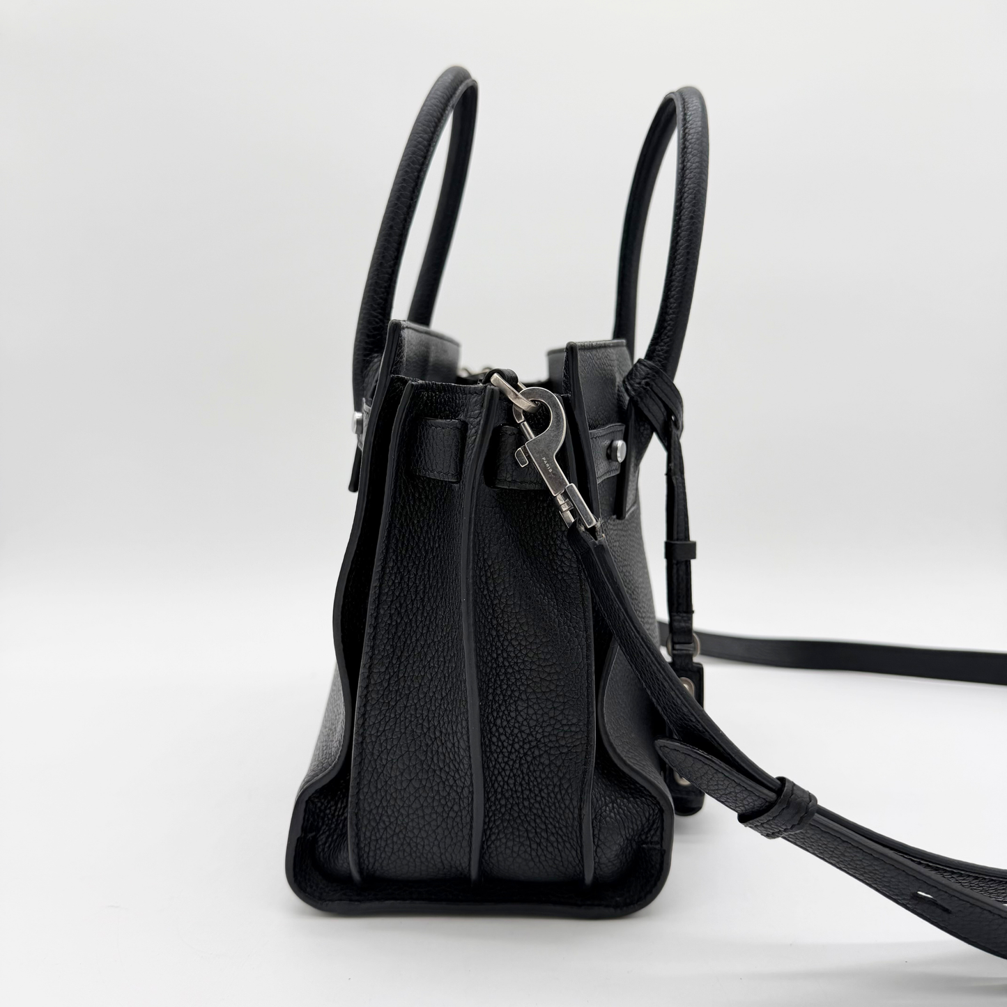 Saint Laurent – Baby Sac de Jour Cuir Grainé Noir