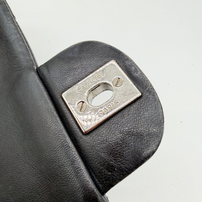 Chanel – Timeless Double Flap 25 cm Cuir Vernis Noir