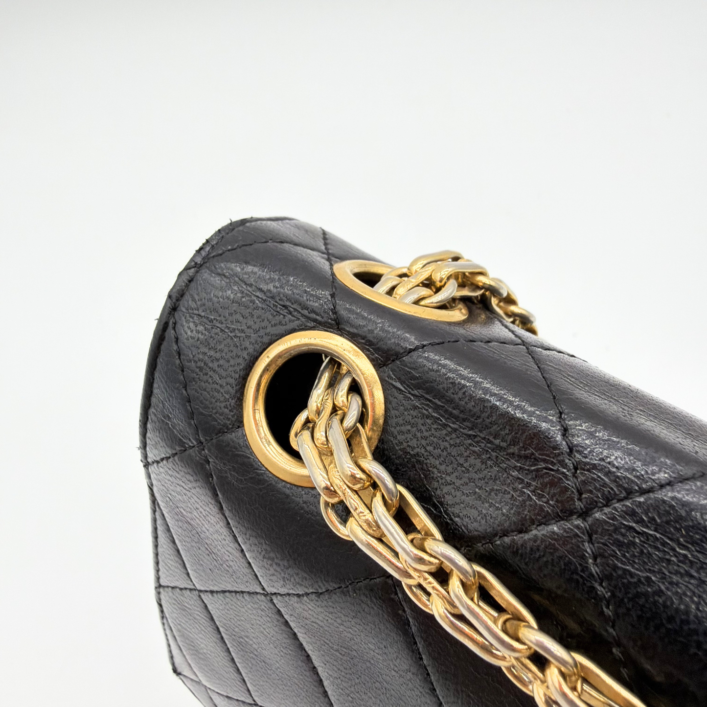 Chanel – Timeless Double Flap 25 cm Cuir d'Agneau Noir