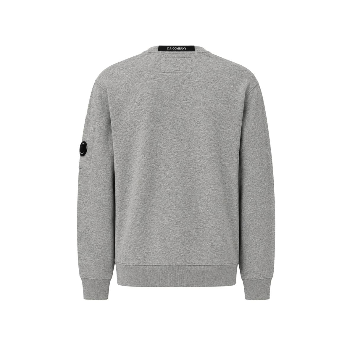CP Company Sweatshirt - Crewneck Diagonal Raised Fleece Grey