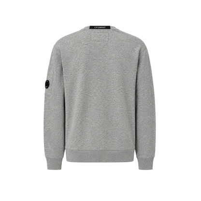CP Company Sweatshirt - Crewneck Diagonal Raised Fleece Grey