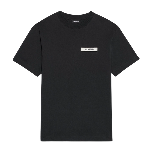 Jacquemus Le T-Shirt Gros Grain Noir
