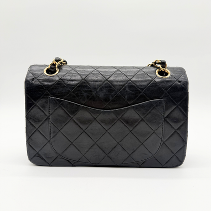 Chanel – Timeless Double Flap 23 cm Cuir Matelassé Noir