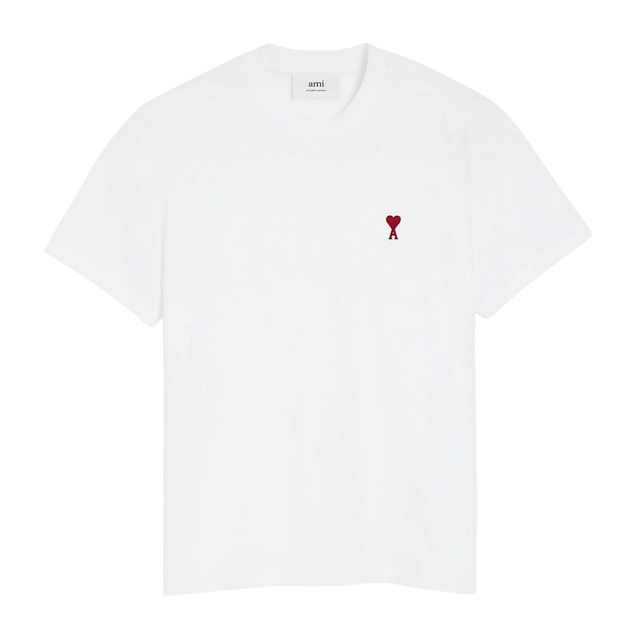 Ami Paris T-shirt Ami de Coeur Blanc/Rouge