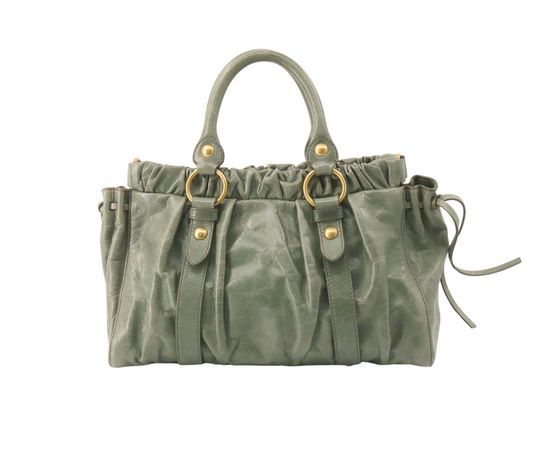 Miu Miu – Bolso de mano de piel Vitello