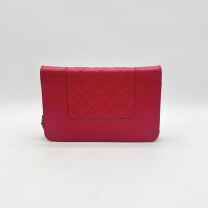 Chanel – Wallet on Chain Cuir Framboise