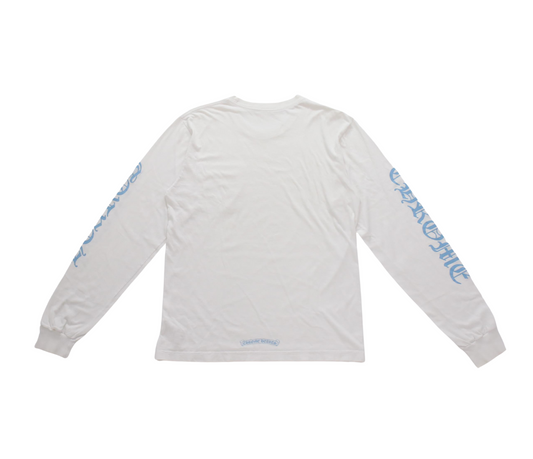 Chrome Hearts – Maglia a maniche lunghe tagliata e cucita con logo sulla manica – Taglia L