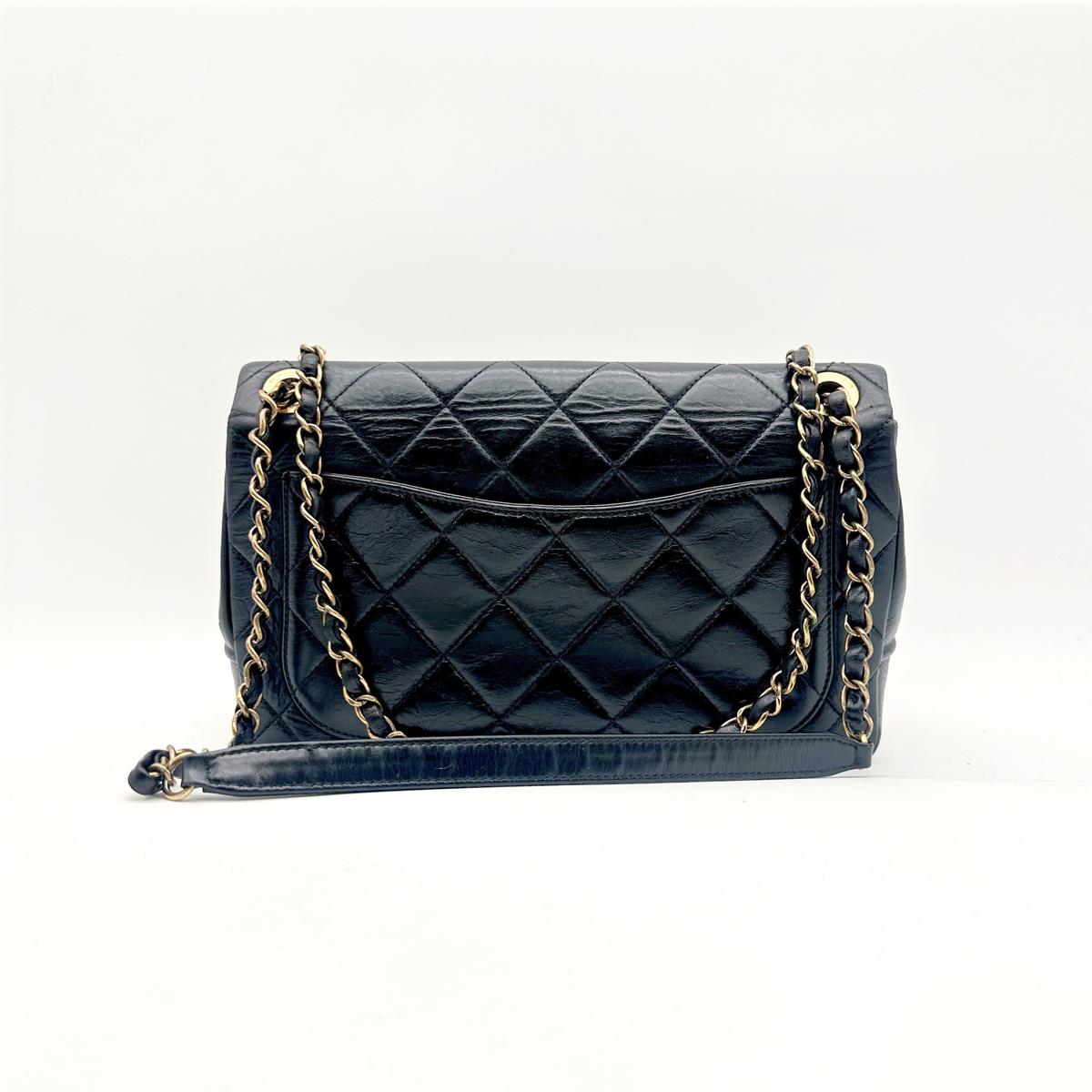 Chanel – Single Flap Agneau Noir