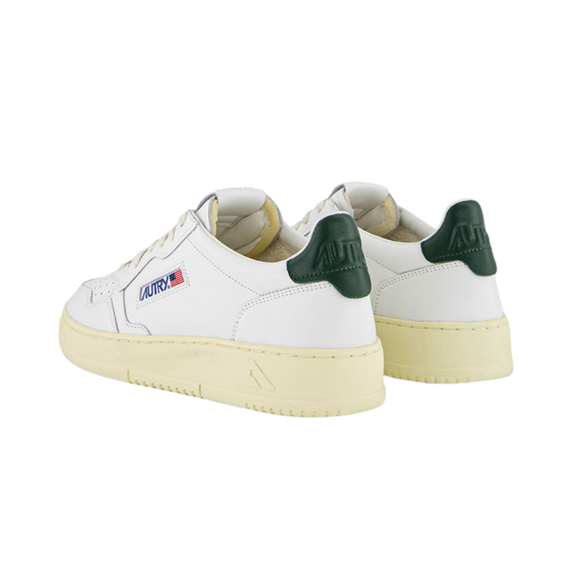 Autry Medalist Low White & Mountain Leather