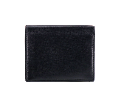 Prada – Porte-monnaie en cuir noir