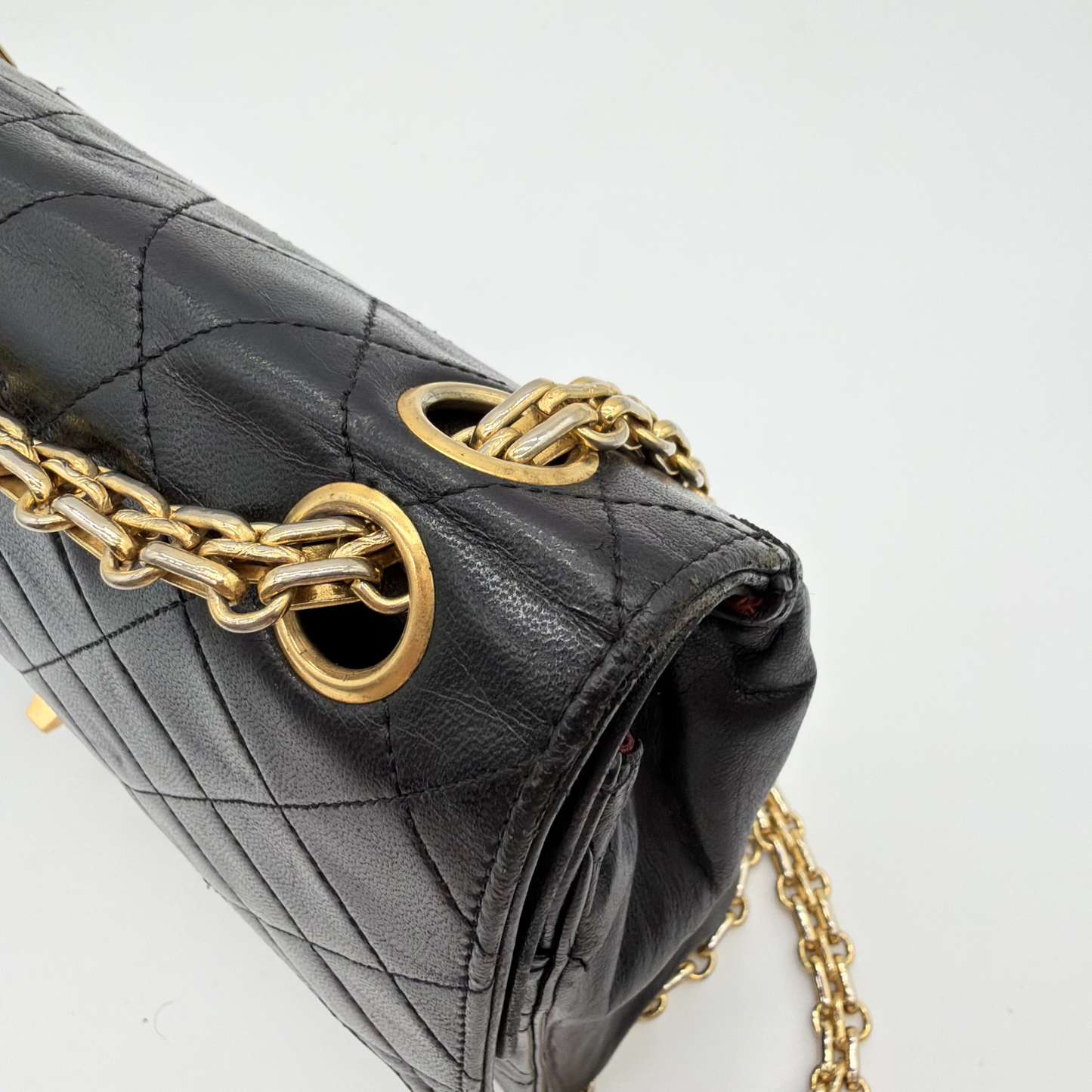 Chanel – Timeless Double Flap 25 cm Cuir d'Agneau Noir