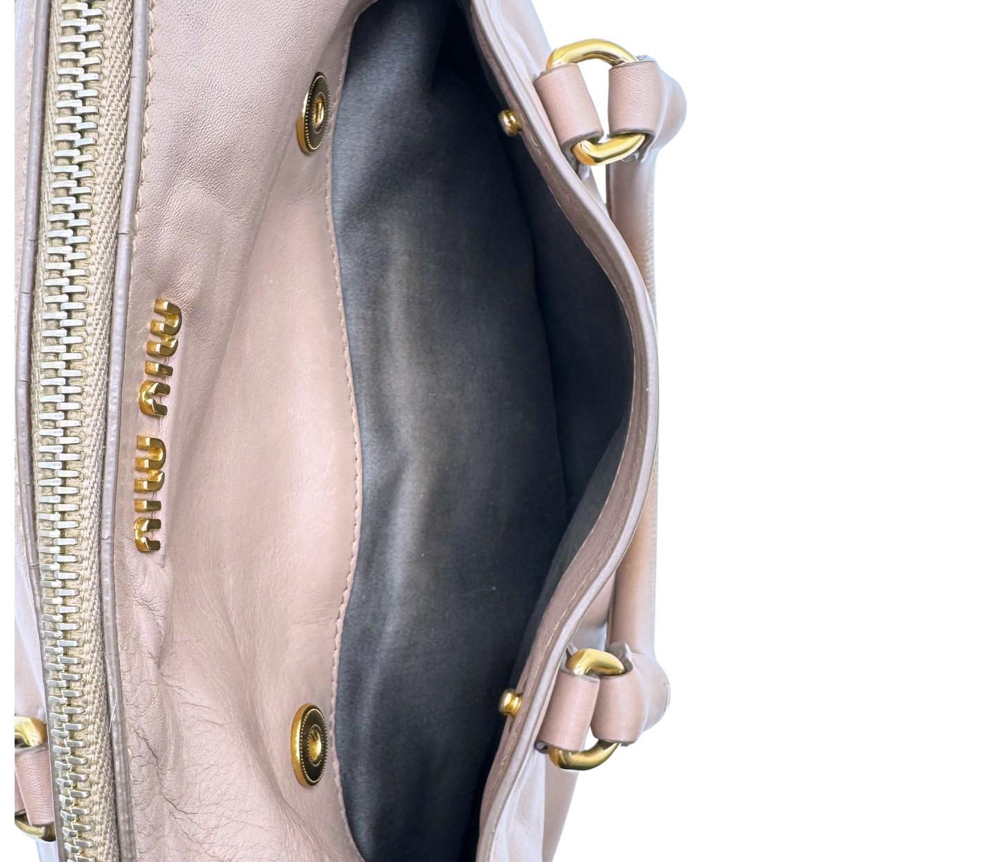 Miu Miu – Sac à main en cuir rose