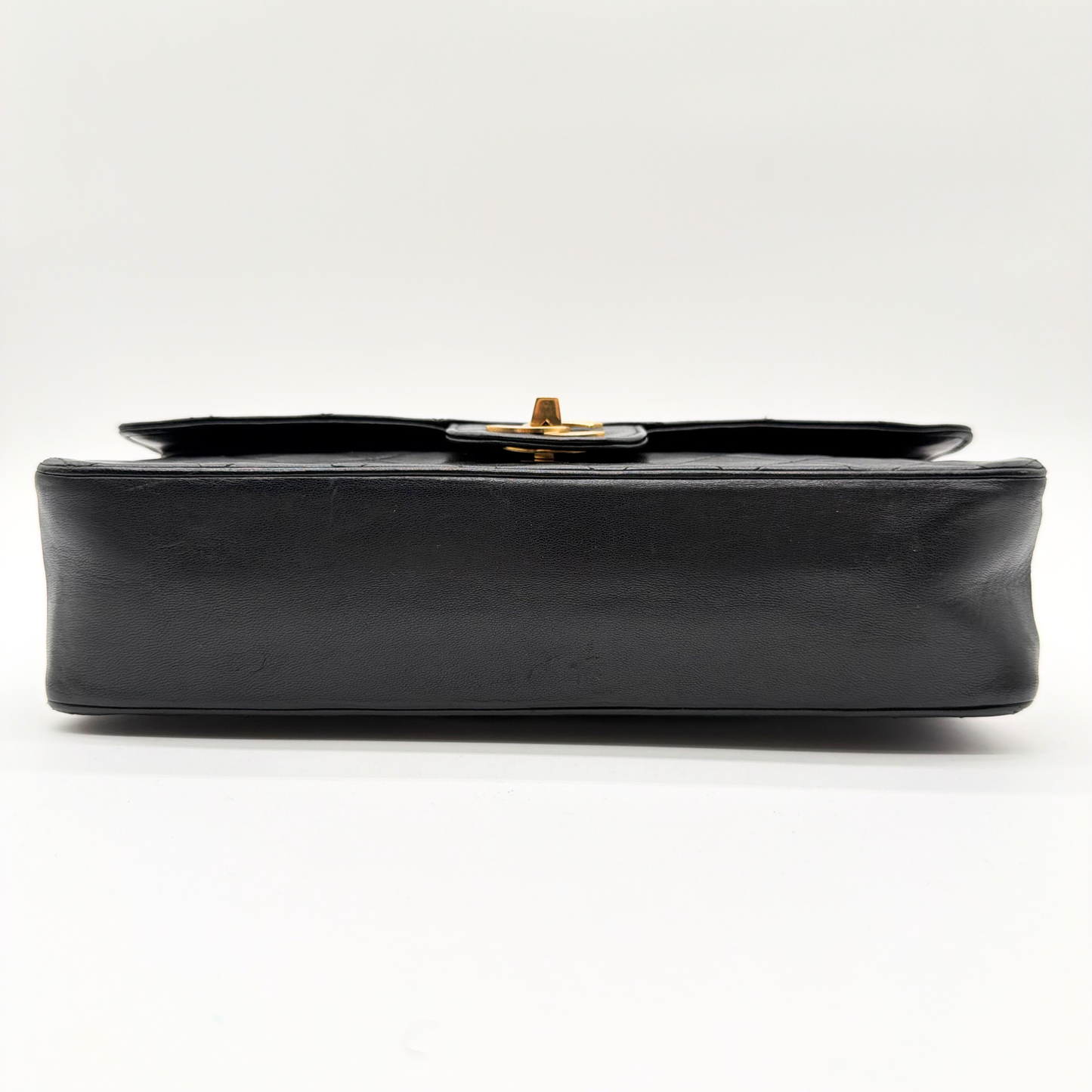 Chanel – Timeless Double Flap 25 cm Cuir d'Agneau Noir