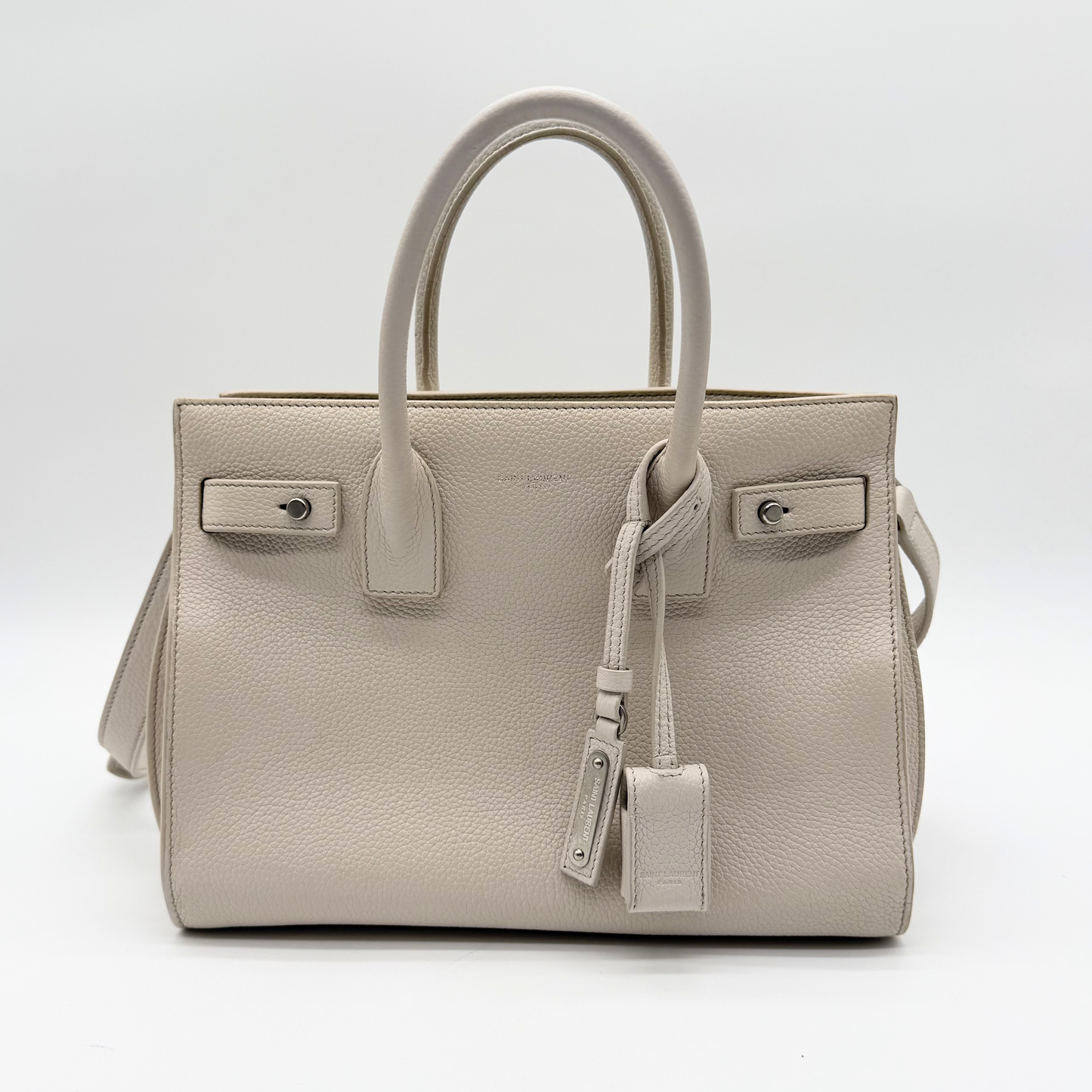 Saint Laurent – Sac de Jour Baby Blanc Cassé