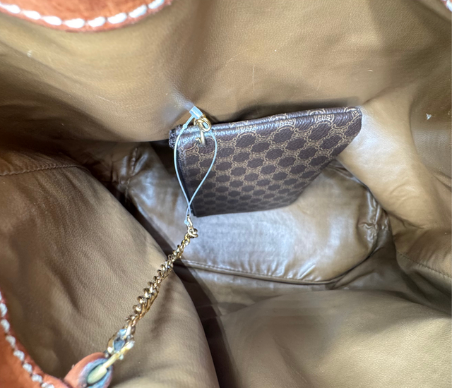 Céline – Sac seau Macadam avec pochette