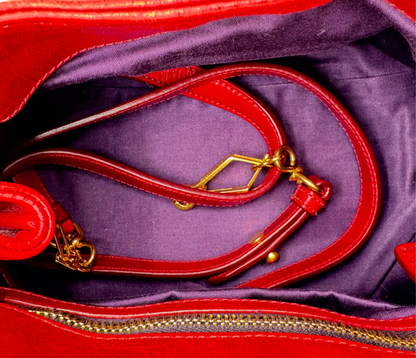 Miu Miu – Bow Bag Cuir Rouge