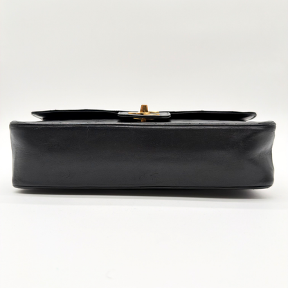 Chanel – Timeless Double Flap 25 cm Cuir d'Agneau Noir