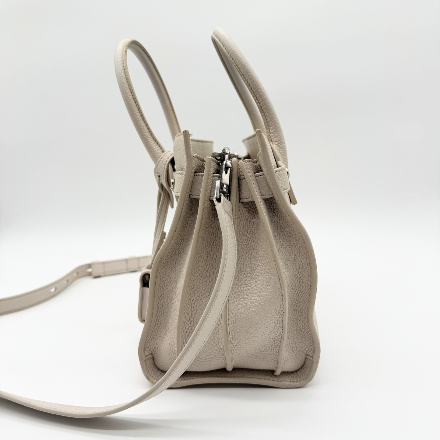 Saint Laurent – Sac de Jour Baby Blanc Cassé