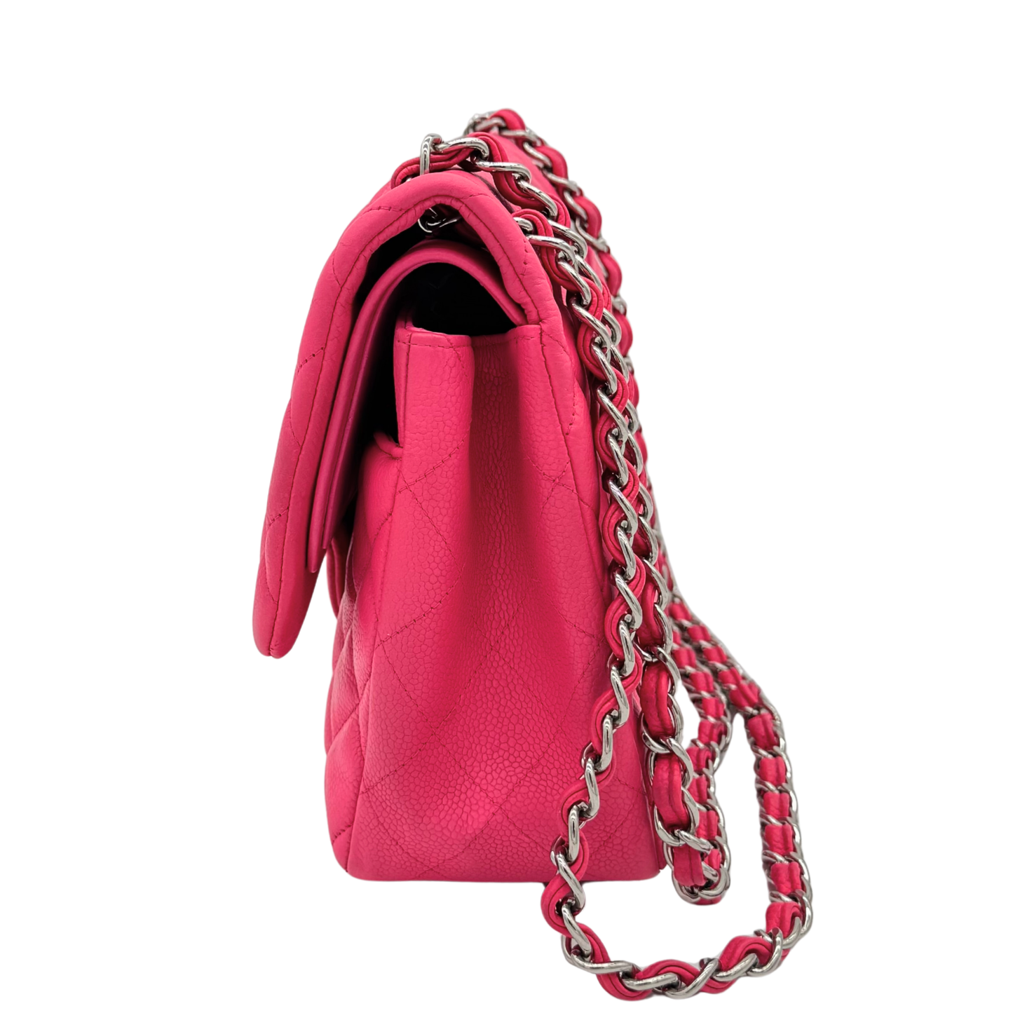 Chanel – Timeless Jumbo Double Flap 30 cm Cuir Caviar Rose
