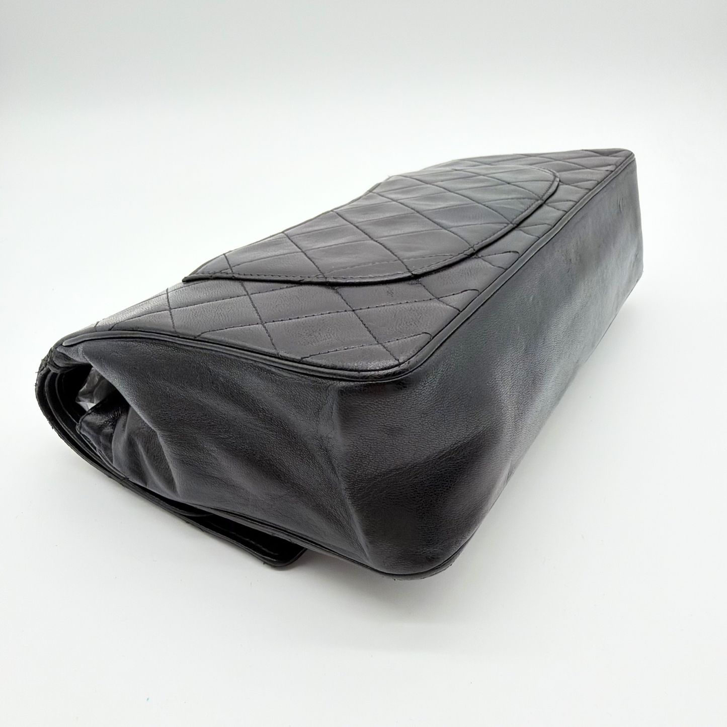 Chanel – Timeless Double Flap 25 cm Cuir d'Agneau Noir