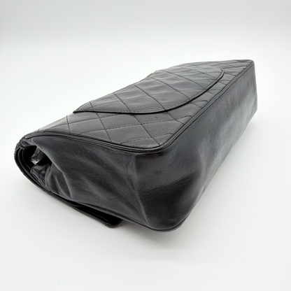 Chanel – Timeless Double Flap 25 cm Cuir d'Agneau Noir