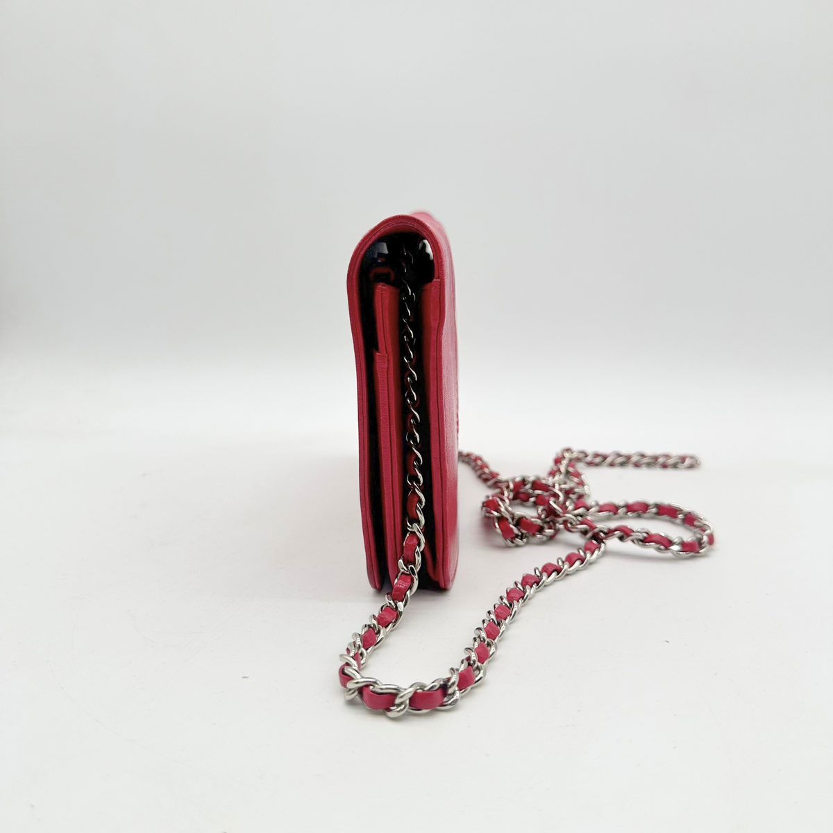 Chanel – Wallet on Chain Cuir Framboise