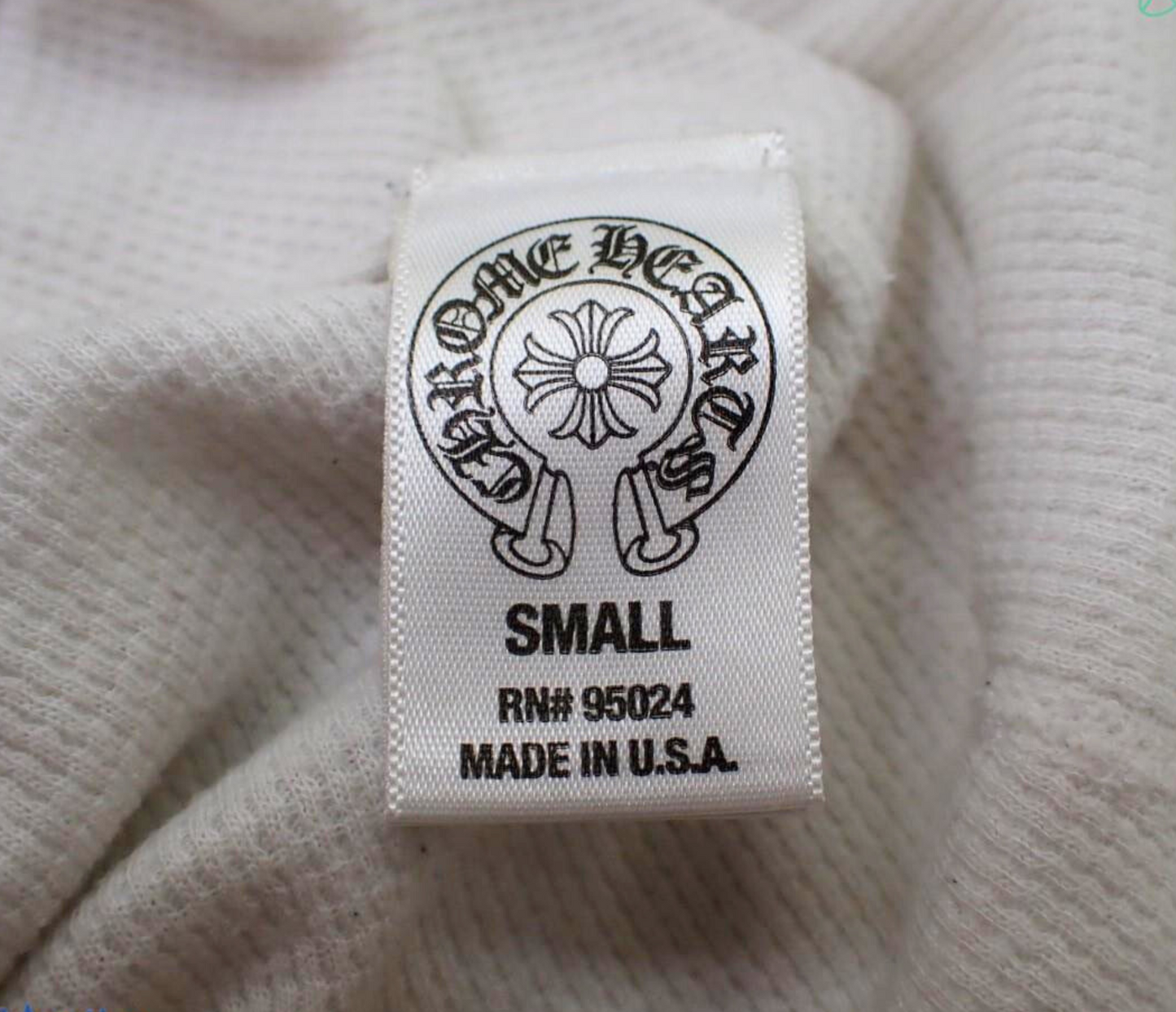 Chrome Hearts – Cut and Sewn Back CH Plus Print Thermal – Size S