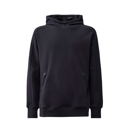 CP Company Sweat Hooded Diagonal Raised Fleece Navy
