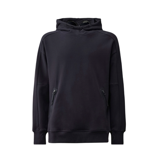 CP Company Sweat Hooded Diagonal Raised Fleece Navy