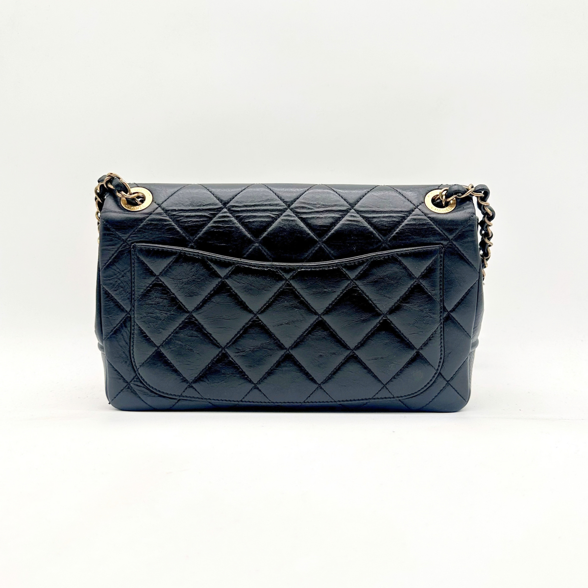 Chanel – Single Flap Agneau Noir