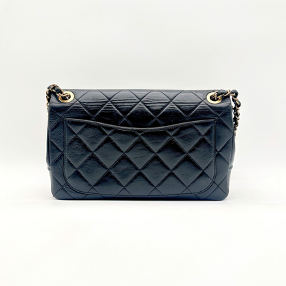 Chanel – Single Flap Agneau Noir