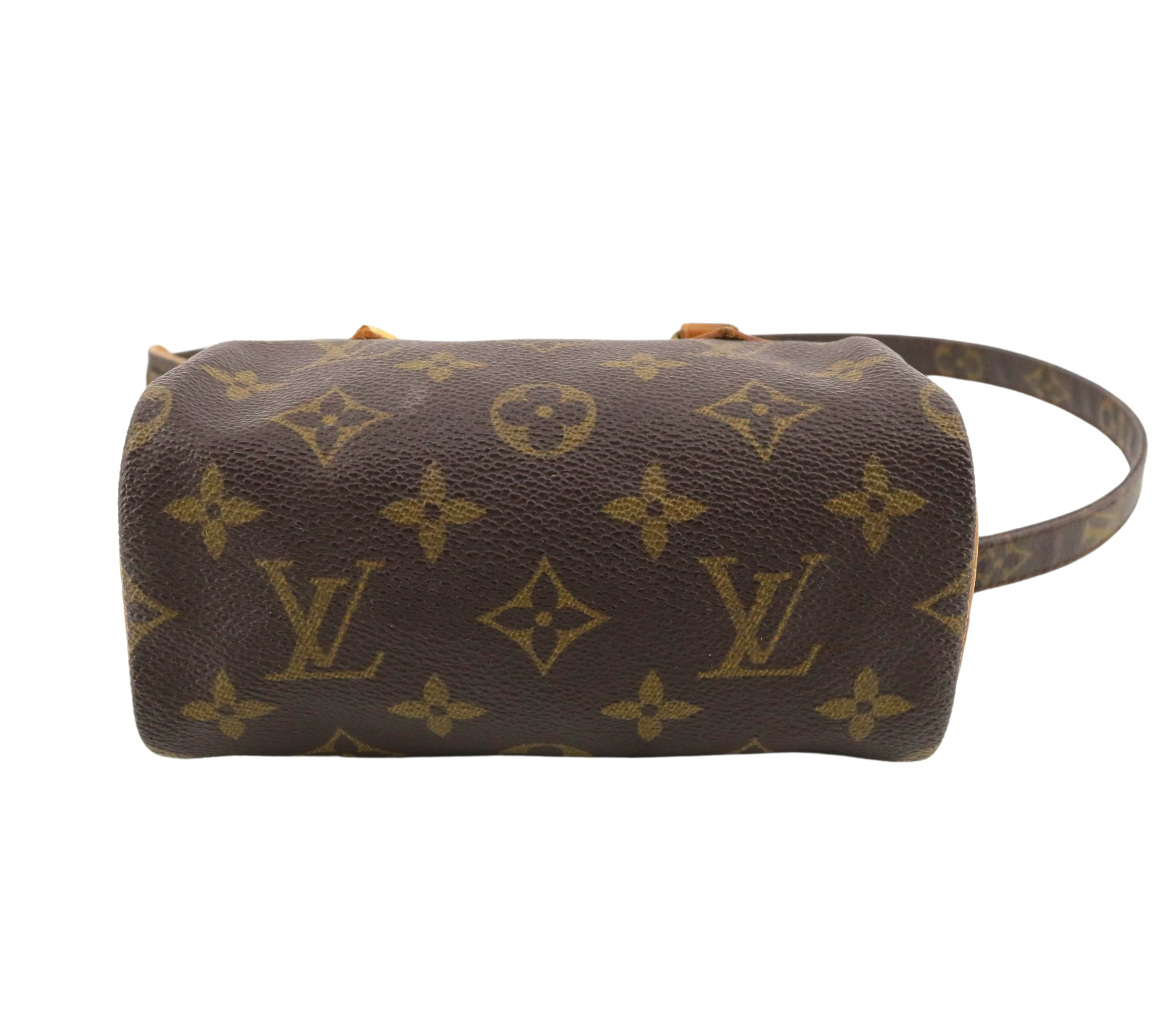 Louis Vuitton Speedy Nano Monogram bandoulière toile occasion dessous