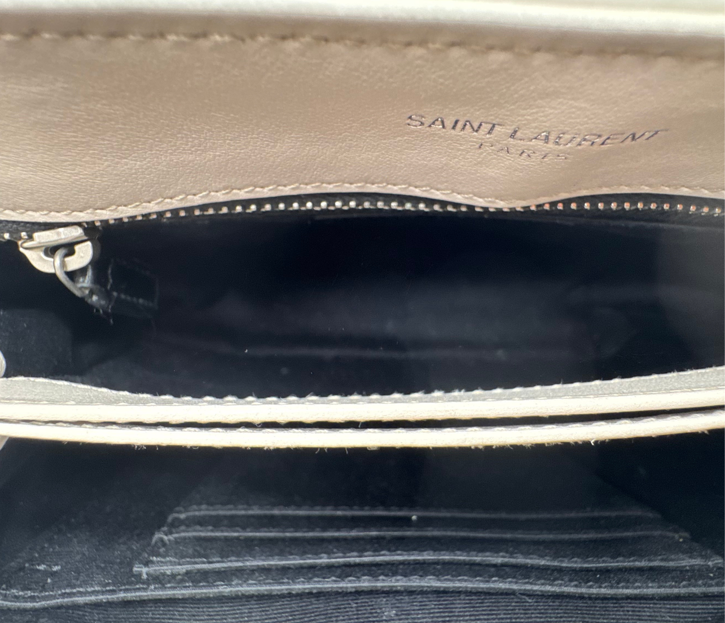 Saint Laurent – Sac Lou Matelassé Beige