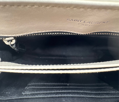 Saint Laurent – Sac Lou Matelassé Beige