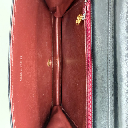 Chanel – Mademoiselle 23 cm Cuir Matelassé Noir