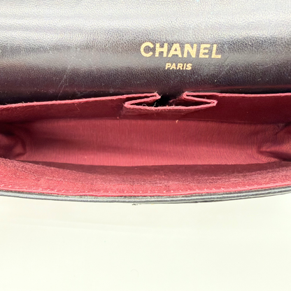Chanel – Timeless Double Flap 25 cm Cuir d'Agneau Noir