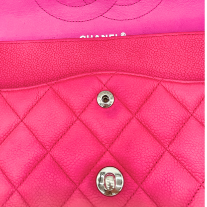 Chanel – Timeless Jumbo Double Flap 30 cm Cuir Caviar Rose