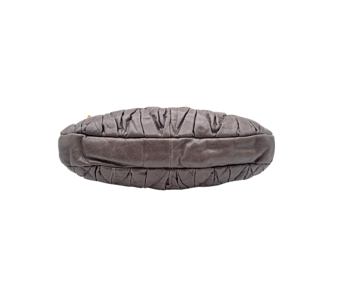 Miu Miu – Sac en Cuir Matelassé Marron