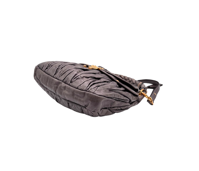 Miu Miu – Sac en Cuir Matelassé Marron