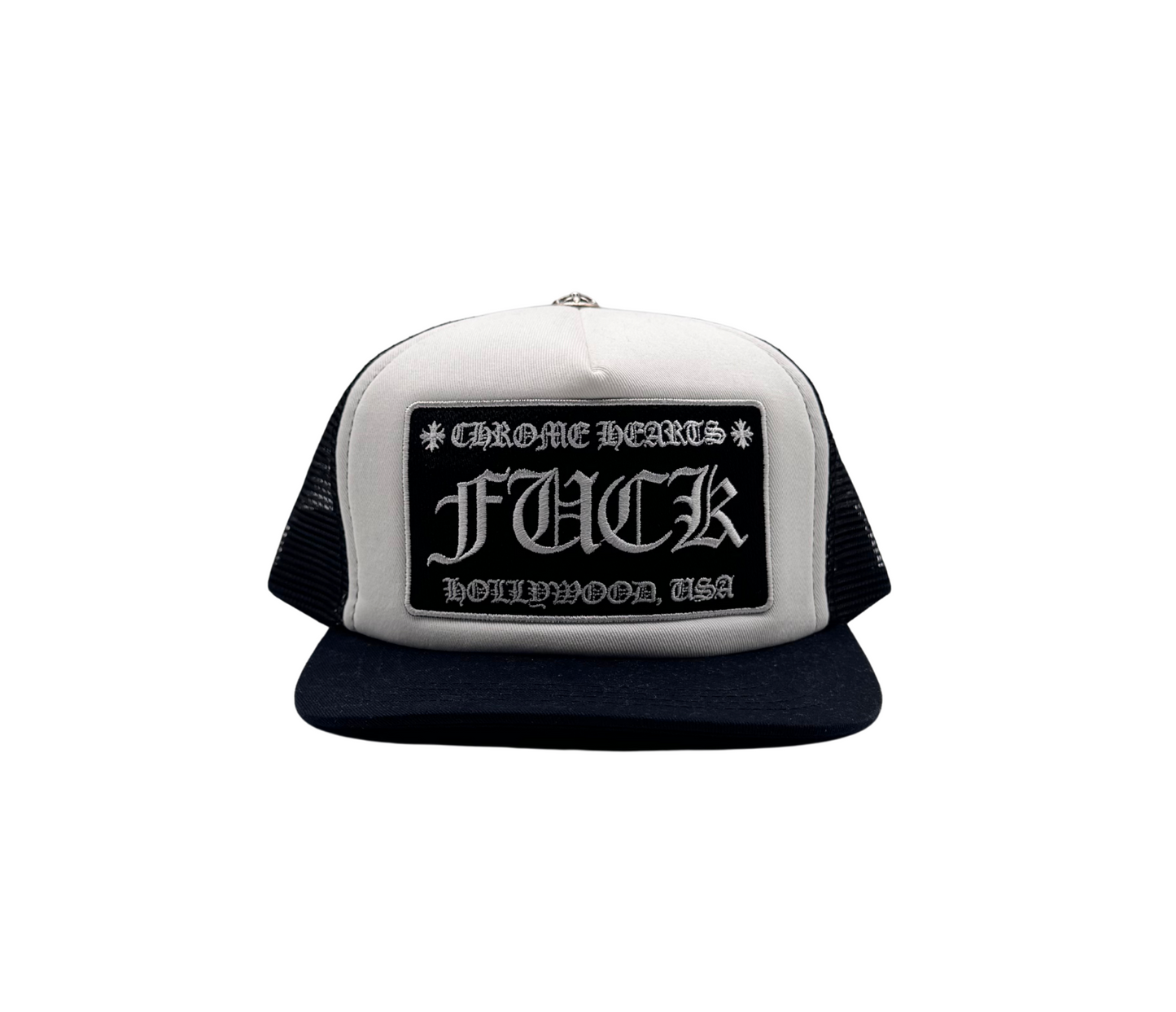 Chrome Hearts – Casquette Trucker Patch Noir & Blanc
