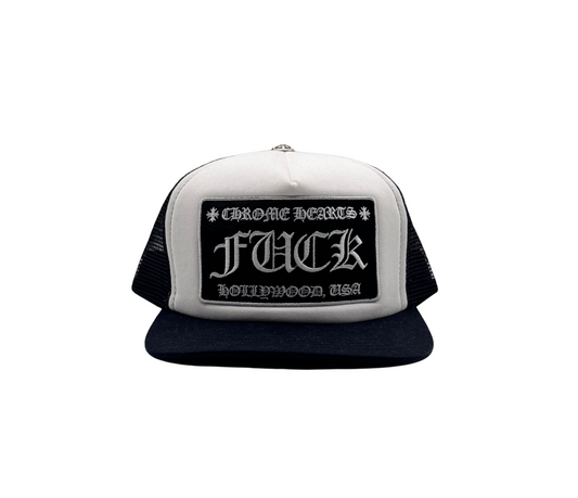 Chrome Hearts – Casquette Trucker Patch Noir & Blanc