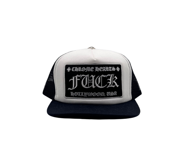 Chrome Hearts – Casquette Trucker Patch Noir & Blanc