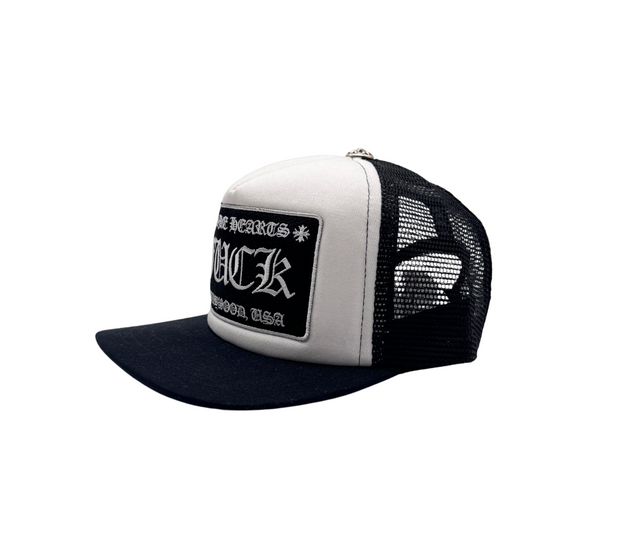 Chrome Hearts – Casquette Trucker Patch Noir & Blanc