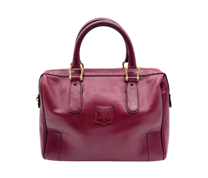 Céline – Sac à main en cuir Bordeaux