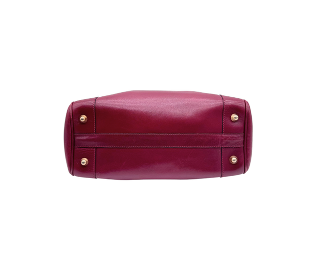 Céline – Sac à main en cuir Bordeaux